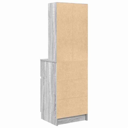 Noćni ormarić boja hrasta 39x35x125 cm konstruirano drvo - Sivi hrast sonoma 1 Cijena