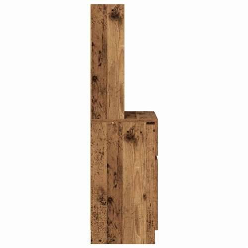 Noćni ormarić staro drvo 39x35x125 cm konstruirano drvo - Staro drvo 1 Cijena