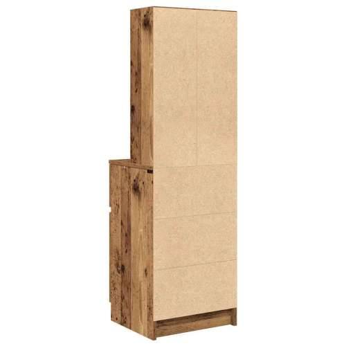 Noćni ormarić staro drvo 39x35x125 cm konstruirano drvo - Staro drvo 1 Cijena