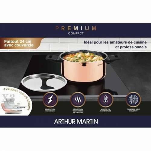 Duboka tava Arthur Martin AM945GT Siva Ø 24 cm 2,4 L Cijena