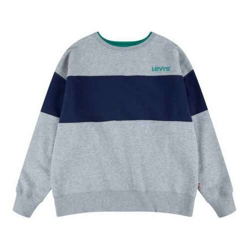 Dječja Majica Levi’s Colorblock Crewneck Svjetlo siva Cijena