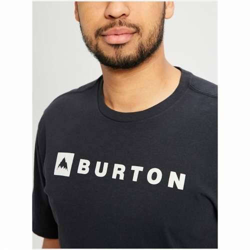 Muška Majica Kratkih Rukava Burton Horizontal Mountain Crna Cijena