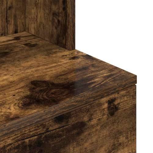 Noćni ormarić boja hrasta 39x35x125 cm od konstruiranog drva - Dimljeni hrast 1 Cijena