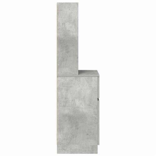Noćni ormarić siva boja betona 39x35x125 cm konstruirano drvo - Beton siva 1 Cijena