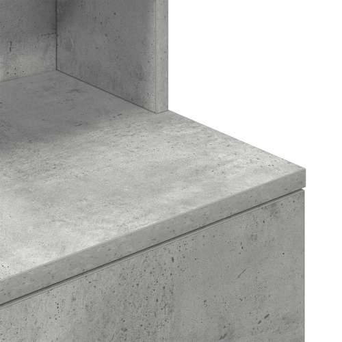 Noćni ormarić siva boja betona 39x35x125 cm konstruirano drvo - Beton siva 1 Cijena