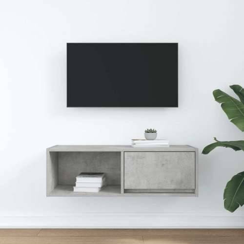 TV ormarić boja betona 80x31x25,5 cm od konstruiranog drva - Beton siva 1 80 cm Cijena