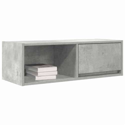 TV ormarić boja betona 80x31x25,5 cm od konstruiranog drva - Beton siva 1 80 cm Cijena