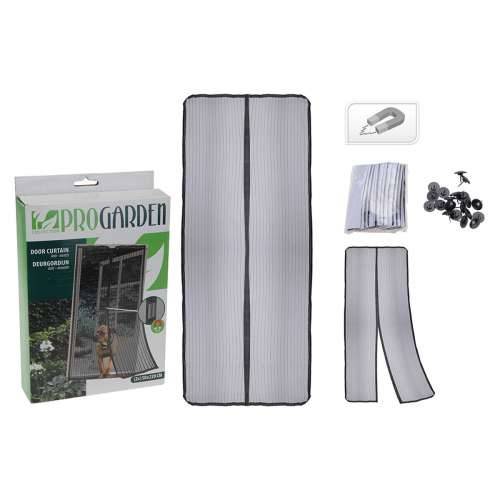 Mreža protiv komaraca Progarden Magnetna 2 Dijelovi Vrata Kaljeno Staklo Crna (50 x 220 cm) Cijena