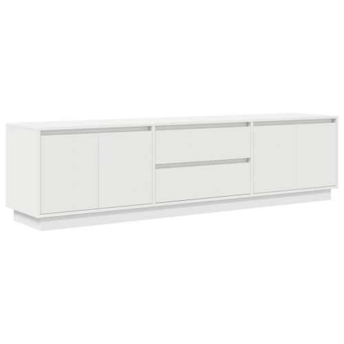 TV ormarić s LED svjetlima bijeli 193,5x41x50 cm - Bijela 1 193.5 cm Cijena