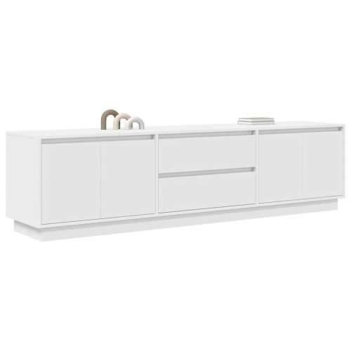 TV ormarić s LED svjetlima bijeli 193,5x41x50 cm - Bijela 1 193.5 cm Cijena