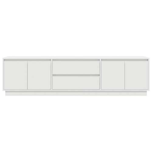 TV ormarić s LED svjetlima bijeli 193,5x41x50 cm - Bijela 1 193.5 cm Cijena