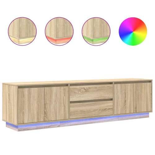 TV ormarić s LED svjetlima boja hrasta sonome 193,5x41x50 cm - sonoma hrast 1 193.5 cm Cijena
