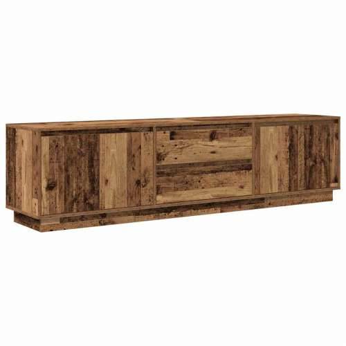 TV ormarići s LED svjetlima 2 kom boja drva 193,5x41x50 cm - Staro drvo 1 193.5 cm Cijena
