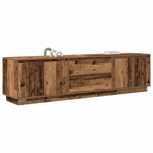 TV ormarići s LED svjetlima 2 kom boja drva 193,5x41x50 cm - Staro drvo 1 193.5 cm Cijena