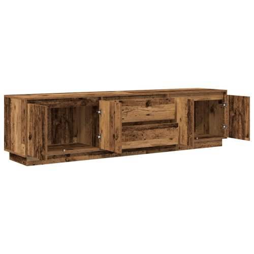 TV ormarići s LED svjetlima 2 kom boja drva 193,5x41x50 cm - Staro drvo 1 193.5 cm Cijena