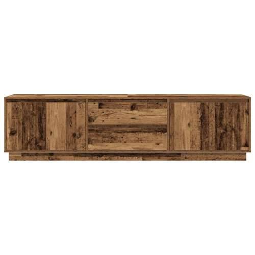 TV ormarići s LED svjetlima 2 kom boja drva 193,5x41x50 cm - Staro drvo 1 193.5 cm Cijena