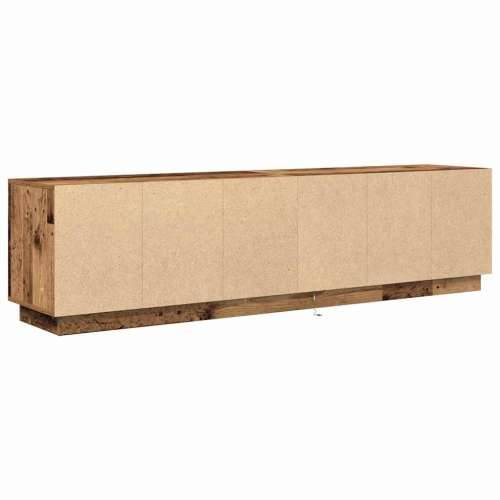 TV ormarići s LED svjetlima 2 kom boja drva 193,5x41x50 cm - Staro drvo 1 193.5 cm Cijena
