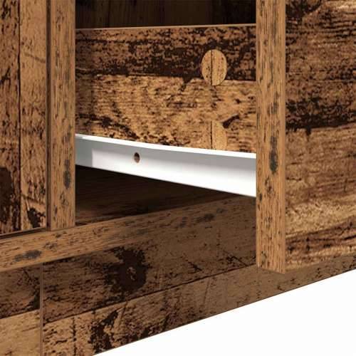 TV ormarići s LED svjetlima 2 kom boja drva 193,5x41x50 cm - Staro drvo 1 193.5 cm Cijena