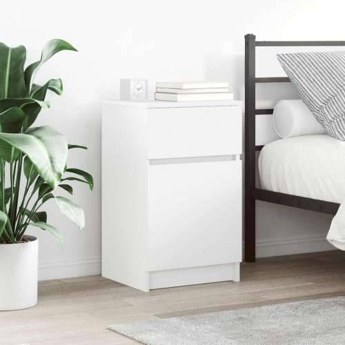 Noćni ormarići 2 kom bijeli 39x35x65 cm konstruirano drvo - Bijela 2 Cijena