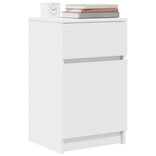 Noćni ormarići 2 kom bijeli 39x35x65 cm konstruirano drvo - Bijela 2 Cijena