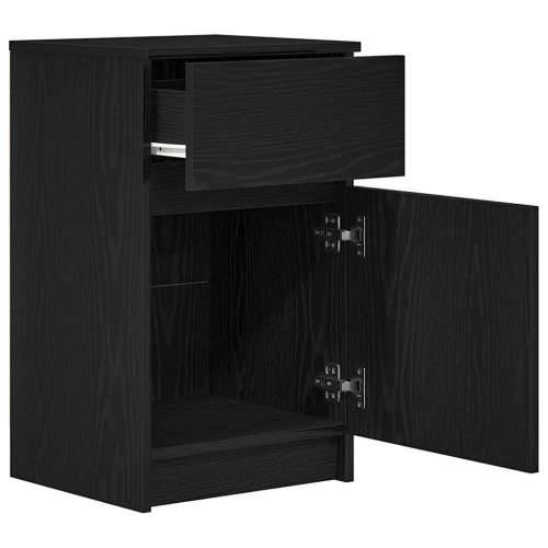 Noćni ormarići 2 kom crni 39x35x65 cm konstruirano drvo - Crna 2 Cijena