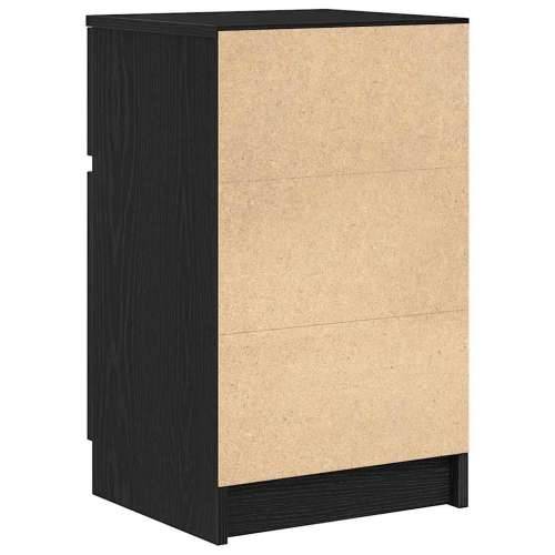 Noćni ormarići 2 kom crni 39x35x65 cm konstruirano drvo - Crna 2 Cijena