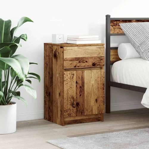Noćni ormarići 2 kom staro drvo 39x35x65 cm konstruirano drvo - Staro drvo 2 Cijena