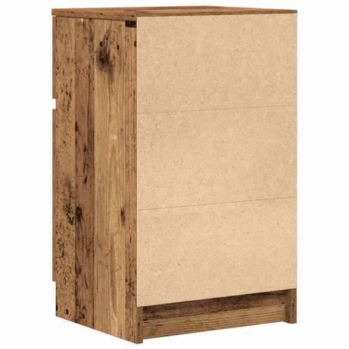Noćni ormarići 2 kom staro drvo 39x35x65 cm konstruirano drvo - Staro drvo 2 Cijena