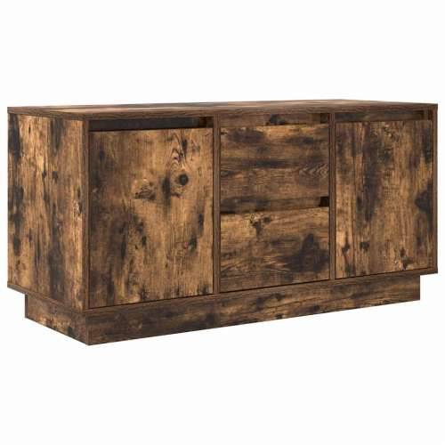 TV ormarić s LED svjetlima boja dimljenog hrasta 100x41x50 cm - Dimljeni hrast 1 100 cm Cijena