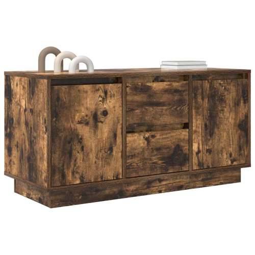TV ormarić s LED svjetlima boja dimljenog hrasta 100x41x50 cm - Dimljeni hrast 1 100 cm Cijena