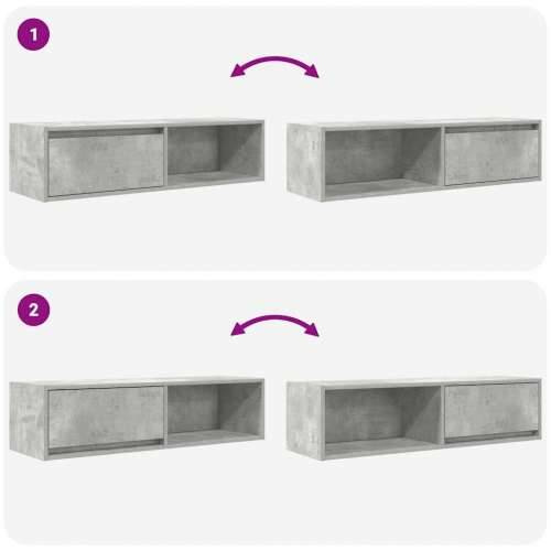 TV ormarići 2 kom boja betona 100x31x25,5 cm konstruirano drvo - Beton siva 2 100 cm Cijena