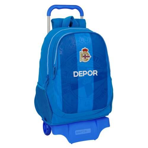 Školski Ruksak s Kotačima R. C. Deportivo de La Coruña Plava 32 x 44 x 16 cm Cijena