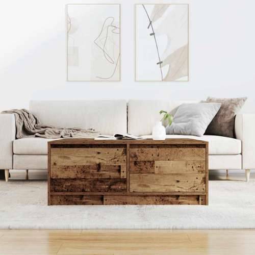 stol za kavu s ladicama staro drvo 100x100x40 cm - Staro drvo 100 x 100 x 40 cm 1 Cijena