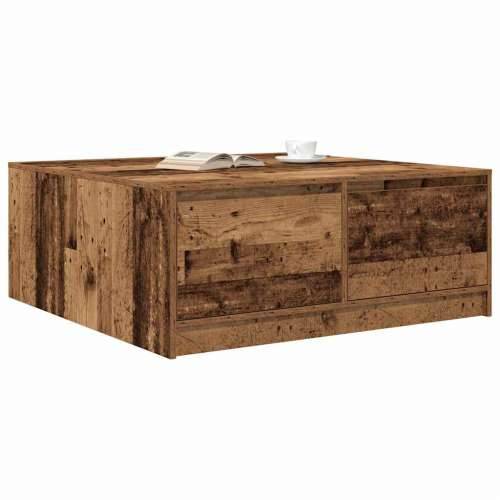 stol za kavu s ladicama staro drvo 100x100x40 cm - Staro drvo 100 x 100 x 40 cm 1 Cijena