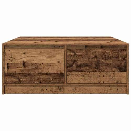 stol za kavu s ladicama staro drvo 100x100x40 cm - Staro drvo 100 x 100 x 40 cm 1 Cijena