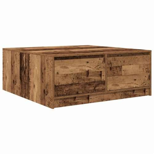 stol za kavu s ladicama staro drvo 100x100x40 cm - Staro drvo 100 x 100 x 40 cm 1 Cijena