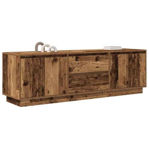 TV ormarići s LED svjetlima 2 kom boja drva 160,5x41x50 cm - Staro drvo 1 160.5 cm Cijena