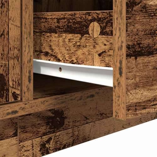 TV ormarići s LED svjetlima 2 kom boja drva 160,5x41x50 cm - Staro drvo 1 160.5 cm Cijena