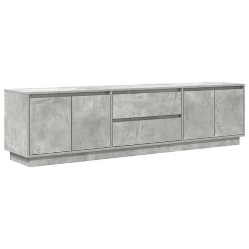 TV ormarić s LED svjetlima siva boja betona 193,5x41x50 cm - Beton siva 1 193.5 cm Cijena
