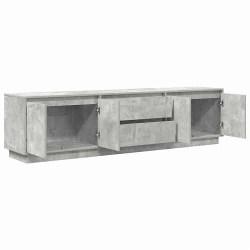TV ormarić s LED svjetlima siva boja betona 193,5x41x50 cm - Beton siva 1 193.5 cm Cijena
