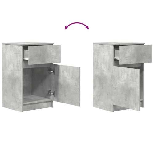 Noćni ormarići 2 kom beton sivi 39x35x65 cm Konstruirano drvo - Beton siva 2 Cijena