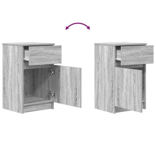 Noćni ormarići 2 kom boja hrasta 39x35x65 cm konstruirano drvo - Sivi hrast sonoma 2 Cijena