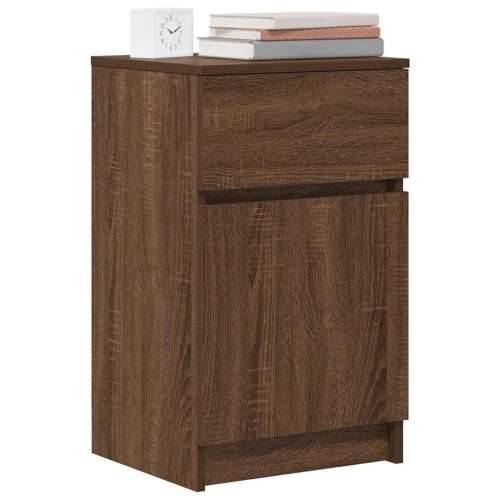 Noćni ormarići 2 kom boja hrasta 39x35x65 cm konstruirano drvo - Smeđi hrast 2 Cijena