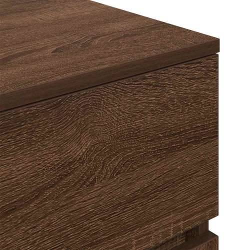 Noćni ormarići 2 kom boja hrasta 39x35x65 cm konstruirano drvo - Smeđi hrast 2 Cijena