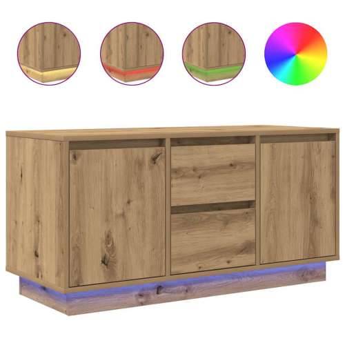 TV ormarić s LED svjetlima artisan hrast 100x41x50 cm - hrast artisan 1 100 cm Cijena