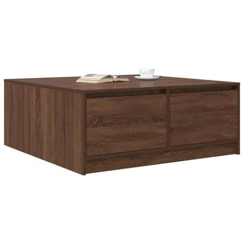 stol za kavu s ladicama smeđi hrast 100x100x40 cm - Smeđi hrast 100 x 100 x 40 cm 1 Cijena