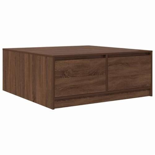 stol za kavu s ladicama smeđi hrast 100x100x40 cm - Smeđi hrast 100 x 100 x 40 cm 1 Cijena