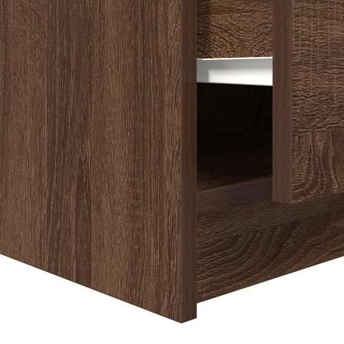 stol za kavu s ladicama smeđi hrast 100x100x40 cm - Smeđi hrast 100 x 100 x 40 cm 1 Cijena
