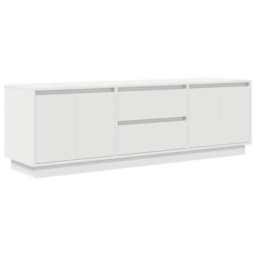 TV ormarić s LED svjetlima bijeli 160,5x41x50 cm - Bijela 1 160.5 cm Cijena