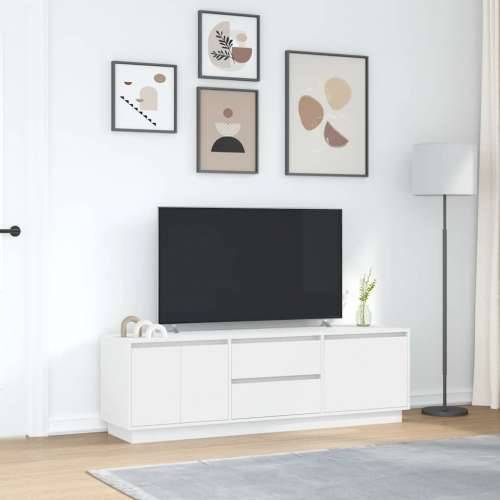 TV ormarić s LED svjetlima bijeli 160,5x41x50 cm - Bijela 1 160.5 cm Cijena